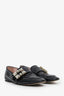 Roger Vivier Black Patent Leather 'Très Vivier' Embellished Loafers Size 36.5