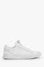 Brunello Cucinelli White Leather Beaded Detail Sneakers Size 36