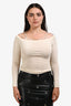 Jacquemus Beige Cotton Sierra Top Size M