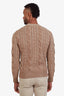 Loro Piana Brown Baby Cashmere Crewneck Sweater Size 48 Men's
