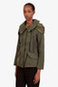 Moncler Green Nylon Utility Jacket Size 0