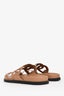 Hermès Brown Suede 'Extra' Sandals Size 38