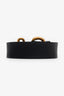 Gucci Black Leather Snake Belt Size 120