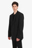 Versace Black Cotton Blend Suit Jacket Size 54 Mens