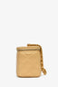 Pre-loved Chanel™ Gold Leather Coco Crush Vanity with Chain