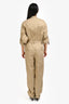 Isabel Marant Beige Belted Cargo Jumpsuit Size 38