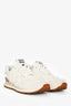 Baskets Miu Miu x New Balance blanches à logo, effet vieilli, à lacets, pointure 36,5.