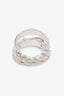 Hermès Sterling Silver Boucle Sellier Inflexible Ring, Large Model