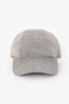 Hermès Grey Linen Cotton Blend Miles Sangle H Baseball Cap Size 57