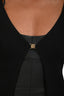 Maje Black Ribbed Gold Button Detail Long Sleeve Cropped Cardigan Size 1