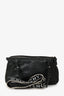 Givenchy Black Mini Pandora With Canvas Logo Crossbody Strap
