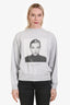 Anine Bing Grey Cotton 'Kate Moss' Graphic Sweatshirt Est Size S