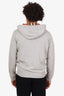 Burberry Grey Nova Check Cotton Zip-Up Hoodie Size M Mens