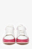 Alexander McQueen White/Pink Platform Sneakers Size 36.5
