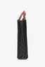 Celine Brown Canvas Leather Triomphe Vertical Cabas Tote With Strap