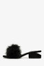 Alexander Wang Black Feather Mules Size 37.5
