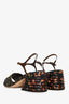 Fendi Brown Zucca Canvas Promenade Sandals Size 37