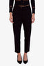 Brunello Cucinelli Black Cotton Straight Leg Pants Size 12