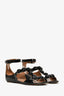 Alaïa Black Patent 'Pom Pom' Sandals Size 39