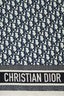 Dior Navy/Cream Oblique Diortwin Square Scarf 70