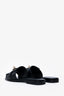 Hermès Black Leather Giulia Sandals Size 38