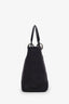 Christian Dior 1997 Black Denim Medium Lady Dior With Strap