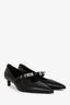 Hermès Black Leather 'Kiara 40' Heels Size 38