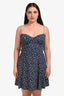 Reformation Blue Floral Print Saskia Mini Dress Size 12