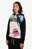Moschino Couture Black/White Cotton Comic Book Print Hoodie Size Medium