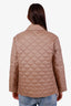 Burberry Camel Nylon Quilted Jacket Size M