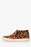 Pierre Hardy Leopard Ponyhair Sneakers Size 39