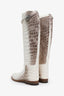 Hermès 2021 Matte Niloticus Crocodile Himalaya Jumping Riding Boots Size 37