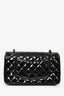 Pre-loved Chanel™ 2009 10 Black Patent Leather Medium Double Flap Bag