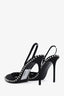 Alexander Wang Black Satin Studded Slingback Heels Size 41