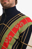 Gucci Blue/Green Metallic GG Knit Bomber Jacket Size M Mens