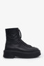 The Row Black Leather Zipped Boots Size 38.5
