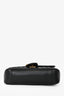 Gucci Black Leather GG Marmont Small Flap Shoulder Bag