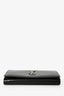Saint Laurent 2023 Black Patent Leather Wallet on Chain