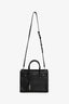Saint Laurent Black Pebble Leather Sac De Jour Baby With Strap