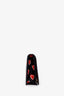 Prada Black Saffiano Heart Print Mini Wallet on Chain