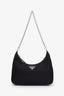 Prada Black Re-Nylon Re-Edition 2005 Crossbody Bag with Strap and Pouch