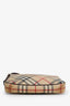 Burberry Beige Haymarket Coated Canvas Pochette Shoulder Bag