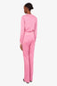Versace Pink Silk Cardigan + Pants Size 38 and 44
