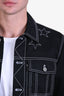 Givenchy Black Denim Star Detail Jacket Estimated Size M Men's