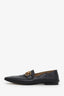 Hermès Black Leather Horse Buckle Loafers Size 36