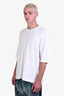 Issey Miyake Homme Plisse White Cotton T-Shirt Size 3