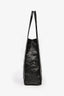 Prada Black Crinkle Nappa Leather Medium Tote Bag