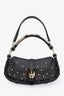 Burberry Brown Leather Studded Shoulder Bag