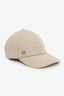 Gucci Cream Wool Lamé Crystal GG Baseball Cap