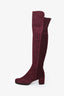 Stuart Weitzman Burgundy Suede 5050 Over the Knee Boots Size 7